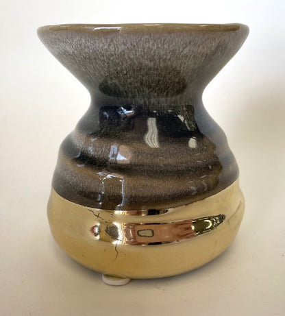GRAY AND GOLD PITCHER AND CARAFE