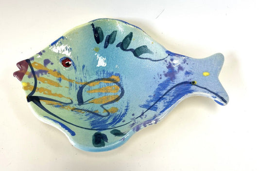 NAPLES ARTIST HAND PAINTED FISH DISH