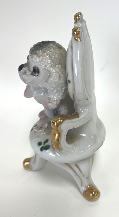 VICTORIAN CHAIR WITH POODLE