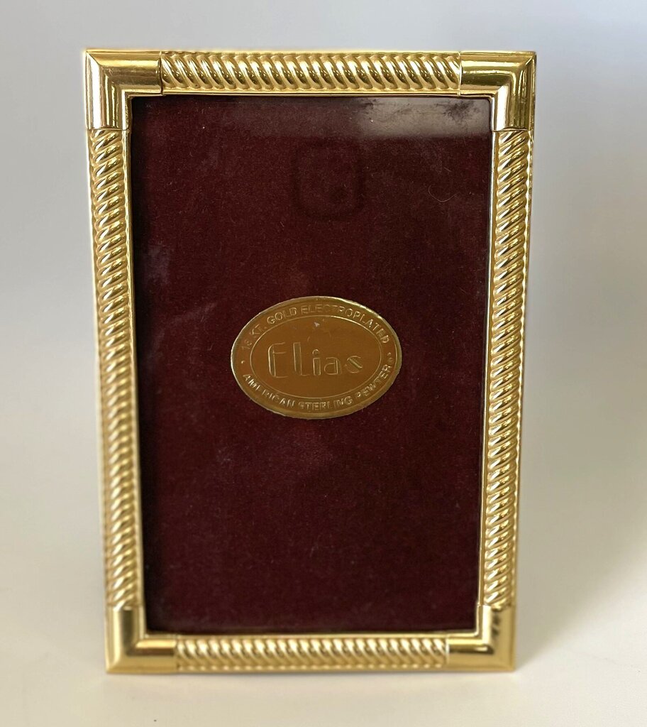 VINTAGE 4X6 ELIAS 18KT ELECTROPLATED FRAME