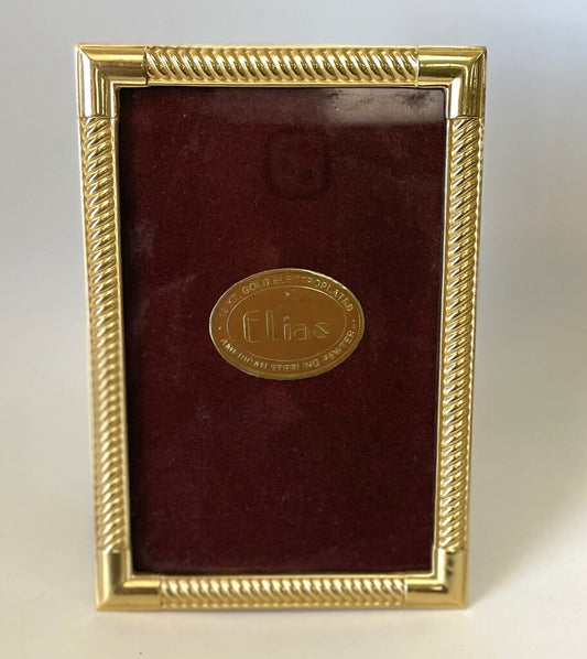VINTAGE 4X6 ELIAS 18KT ELECTROPLATED FRAME