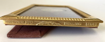 VINTAGE 4X6 ELIAS 18KT ELECTROPLATED FRAME