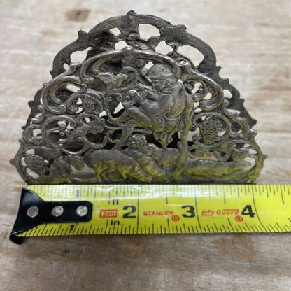 VINTAGE HAZORFIM 890 SILVER NAPKIN/LETTER HOLDER