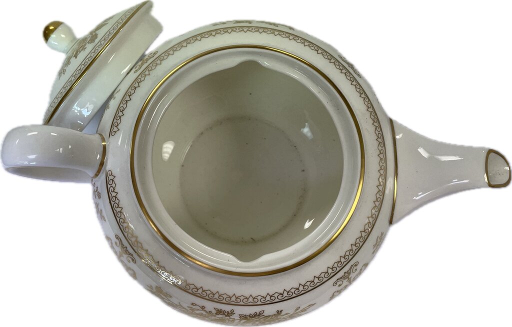 WEDGEWOOD GOLD COLUMBIA 3 PC TEA SET