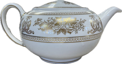 WEDGEWOOD GOLD COLUMBIA 3 PC TEA SET