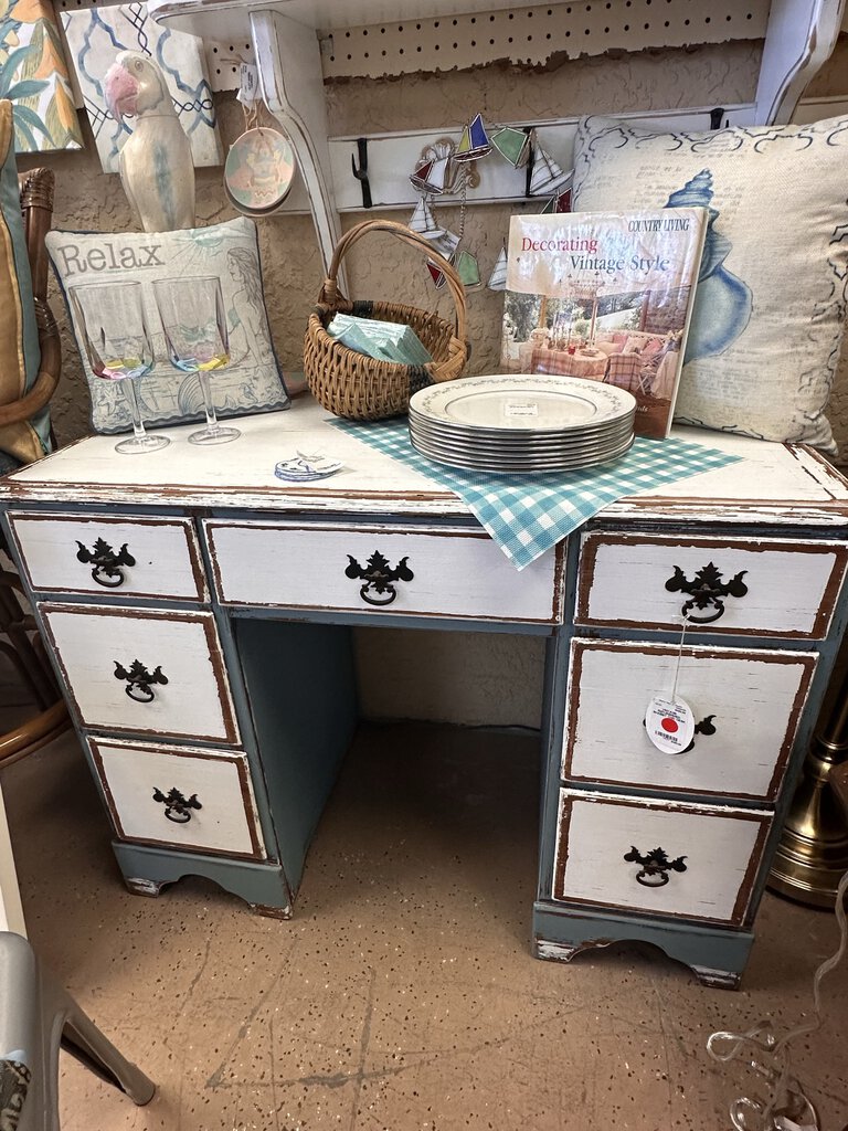 VINTAGE REFURBISHED SHABBY CHIC DESK