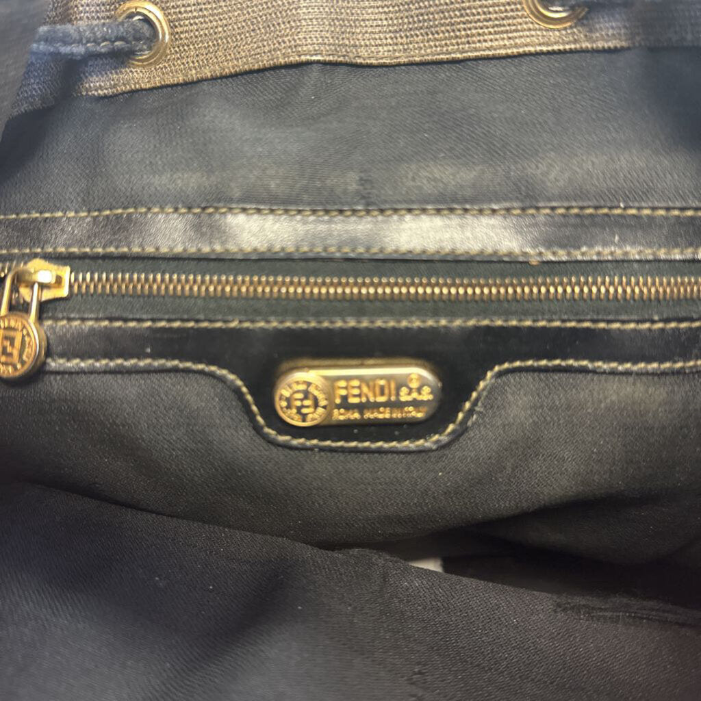FENDI MINI BEIGE LEATHER BACKPACK