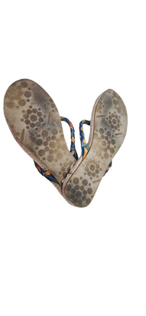 JIMMY CHOO LEATHER FLIP FLOPS SIZE 9