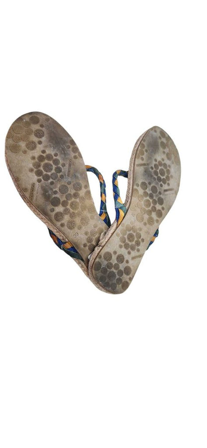 JIMMY CHOO LEATHER FLIP FLOPS SIZE 9