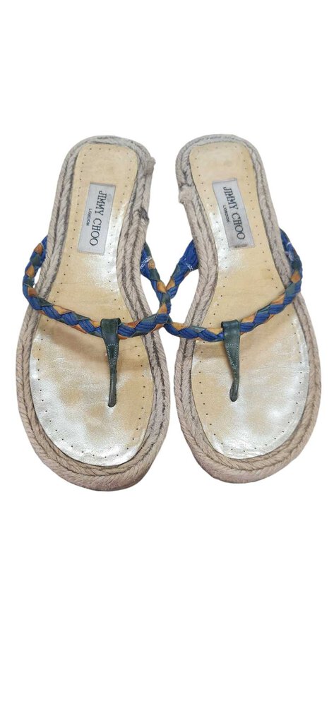 JIMMY CHOO LEATHER FLIP FLOPS SIZE 9