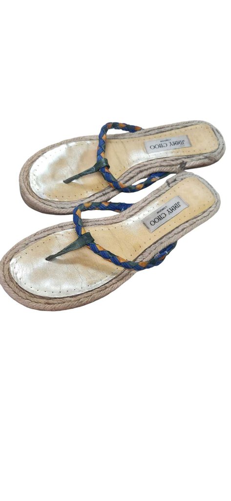 JIMMY CHOO LEATHER FLIP FLOPS SIZE 9