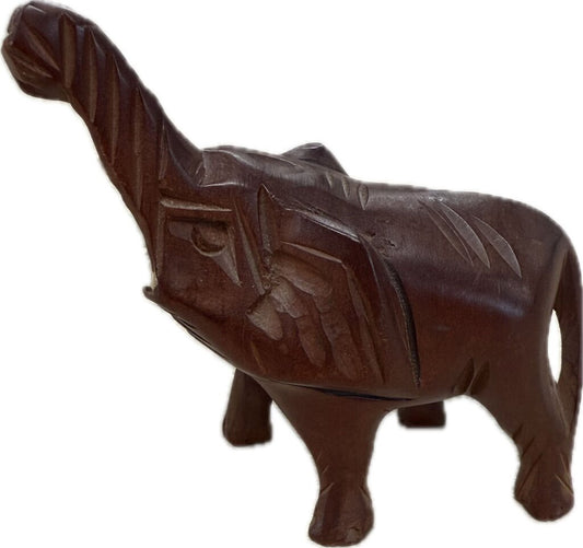 WOODEN ELEPHANT FIGURINE