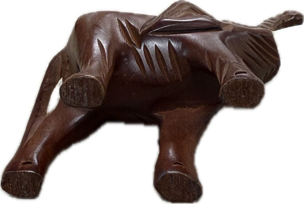 WOODEN ELEPHANT FIGURINE