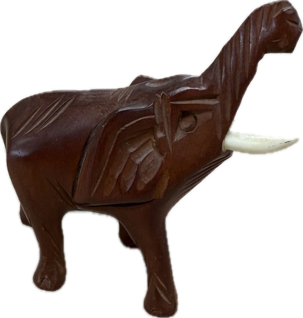 WOODEN ELEPHANT FIGURINE