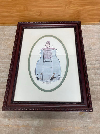 SIGNED MOSS ART RARE 13"x10"