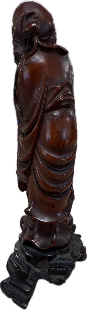 ANTIQUE CHINESE WOOD CARVED SHOULAO