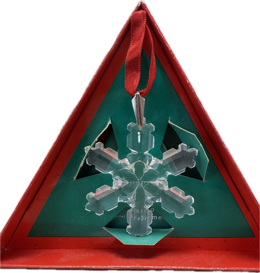 Swarovski Crystal 1992 Annual Snowflake Star Christmas Holiday Ornament 168690