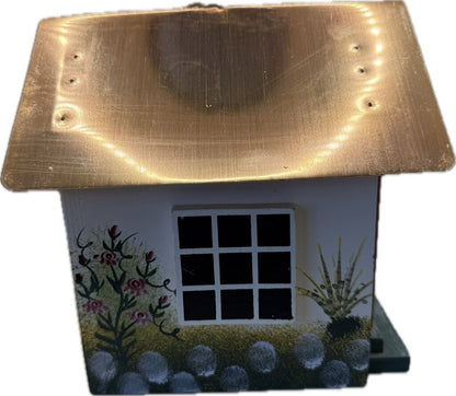 COPPER ROOF BIRD HOUSE
