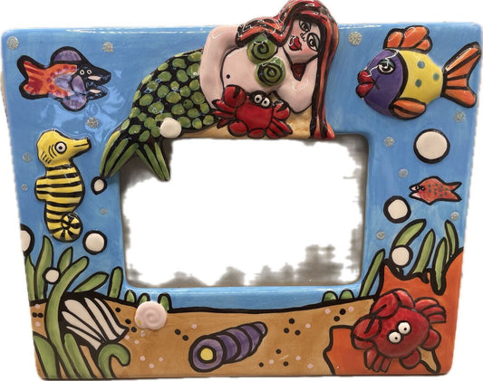 CERAMIC MERMAID PHOTO FRAME