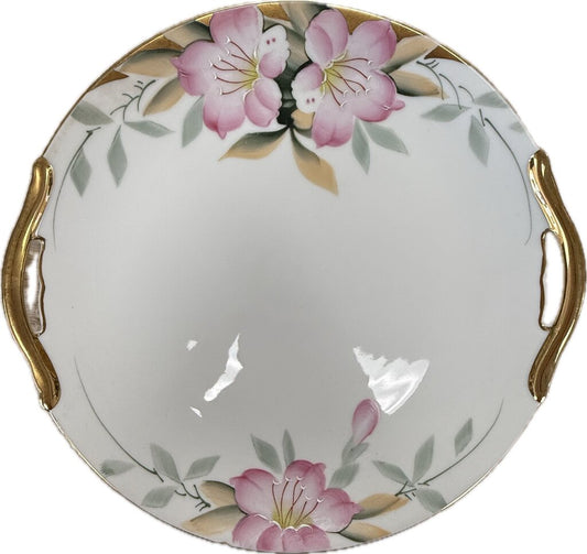 AZALEA HANDLED CAKE PLATE