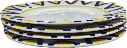 CERAMICA QUADRIFOGLIO DINNER PLATES SET OF 8