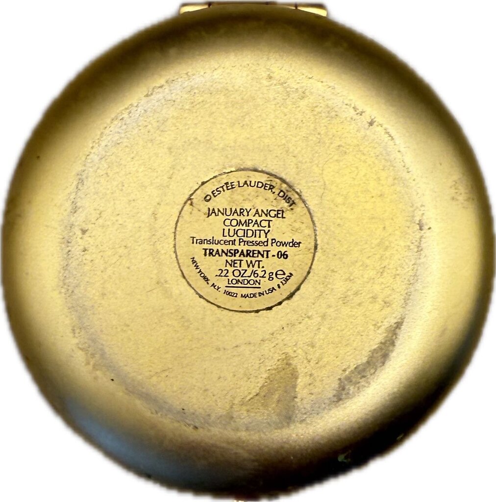 VINTAGE ESTEE LAUDER JANUARY ANGEL POWDER COMPACT