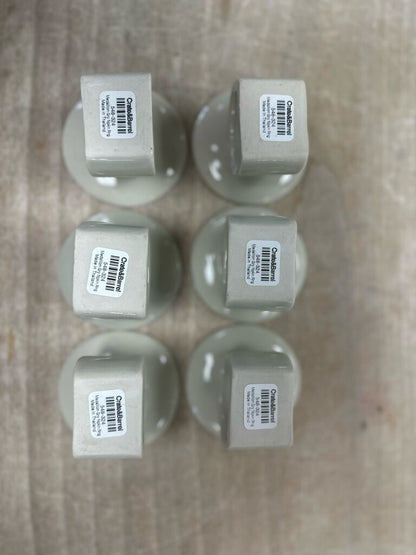 CRATE AND BARREL MEDALLION NAPKIN RINGS NWT SET OF 6