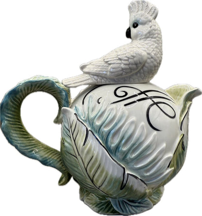 FRITZ AND FLOYD COCKATOO TEAPOT