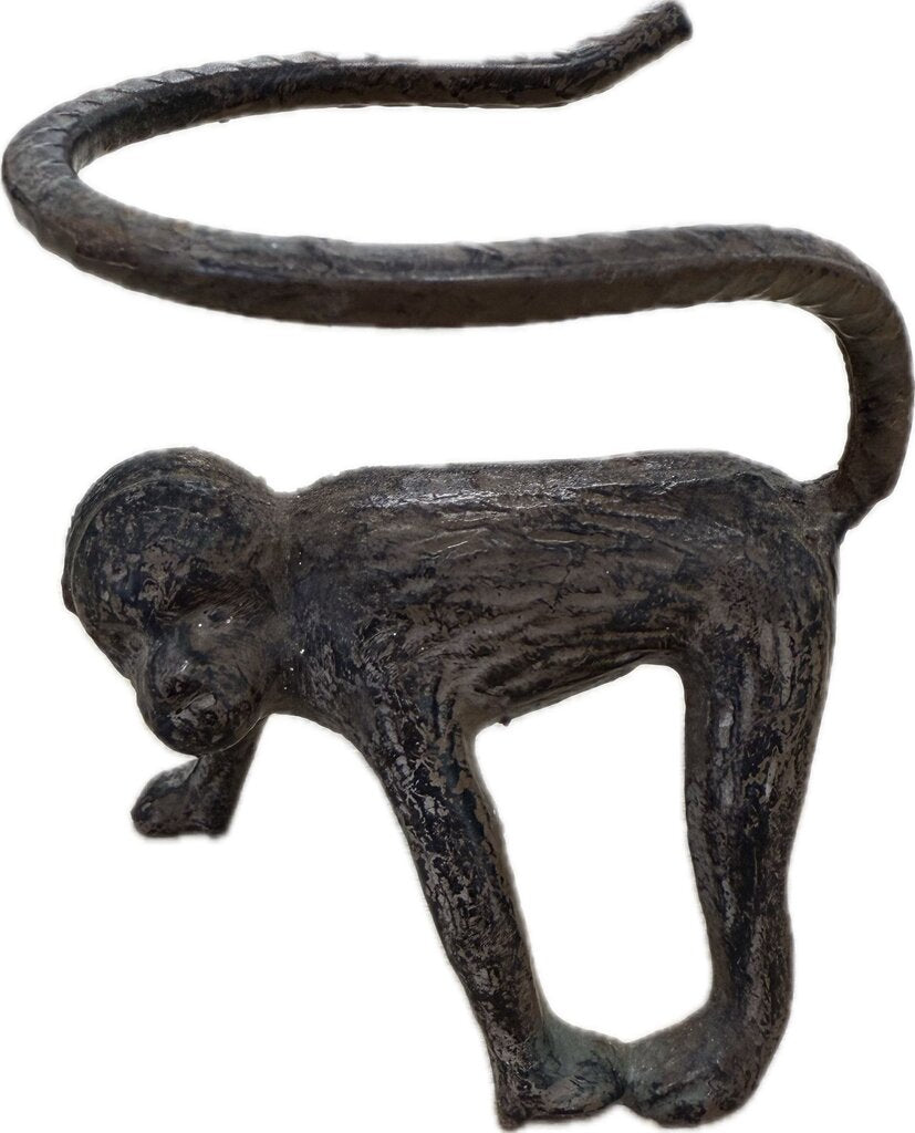 VINTAGE BRASS MONKEY CANDLE HOLDERS SET OF 3