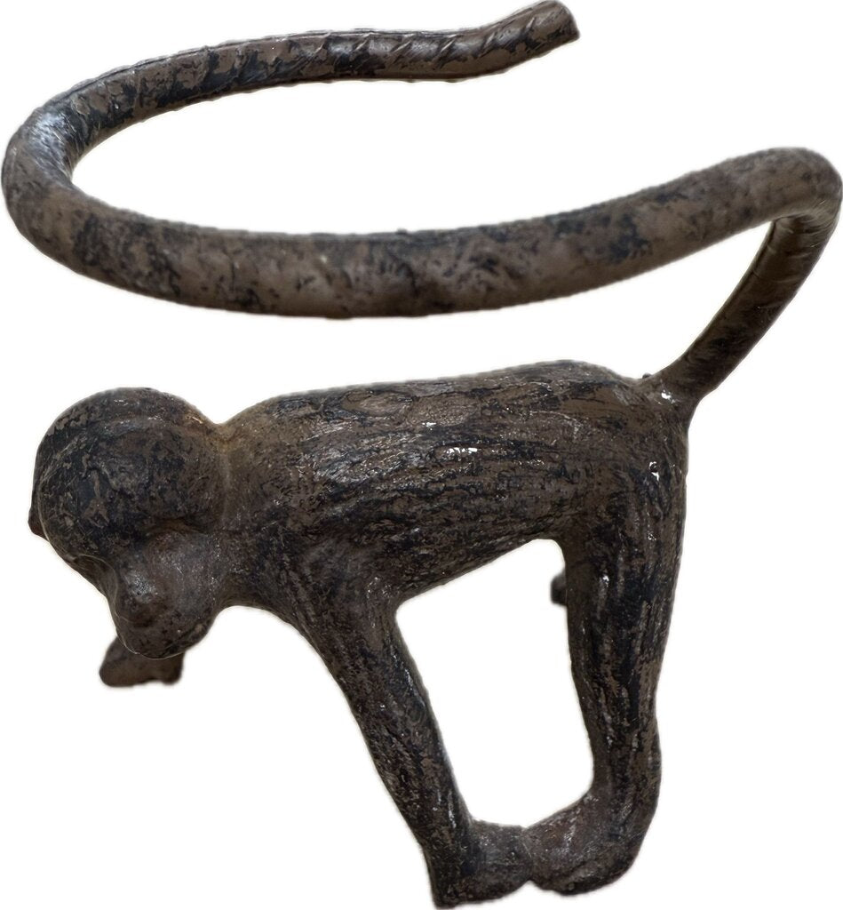 VINTAGE BRASS MONKEY CANDLE HOLDERS SET OF 3