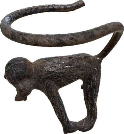 VINTAGE BRASS MONKEY CANDLE HOLDERS SET OF 3