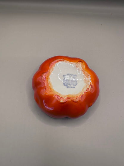 VINTAGE LIDDED TOMATO TRINKET BOX