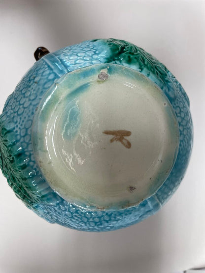 VINTAGE MAJOLICA POTTERY MINI PITCHER