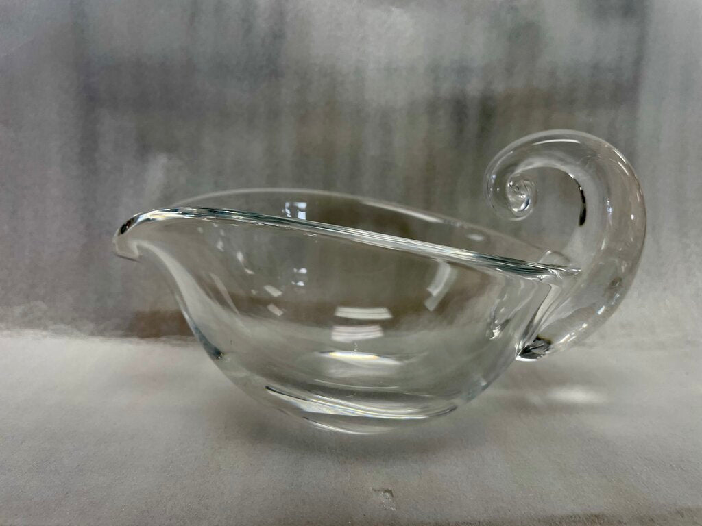 STEUBEN SIGNED SNAIL GRAVY BOAT