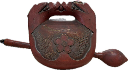 VINTAGE BUDDHIST TEMPLE WOODEN GONG