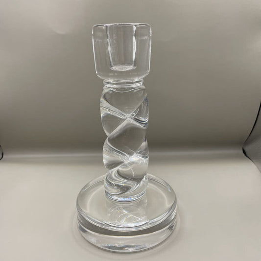 SIGNED STEUBEN CRYSTAL CANDLESTICK