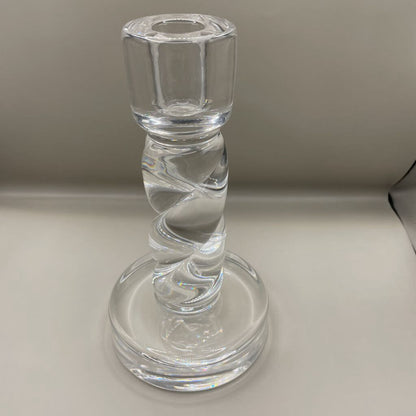 SIGNED STEUBEN CRYSTAL CANDLESTICK