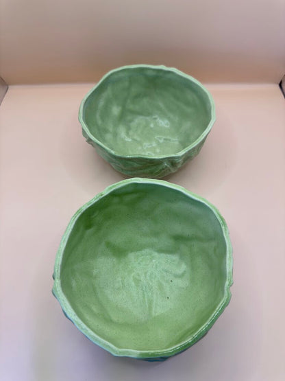B. EIGEN SIGNED CABBAGE BOWLS (2)