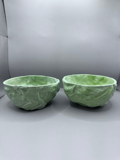 B. EIGEN SIGNED CABBAGE BOWLS (2)