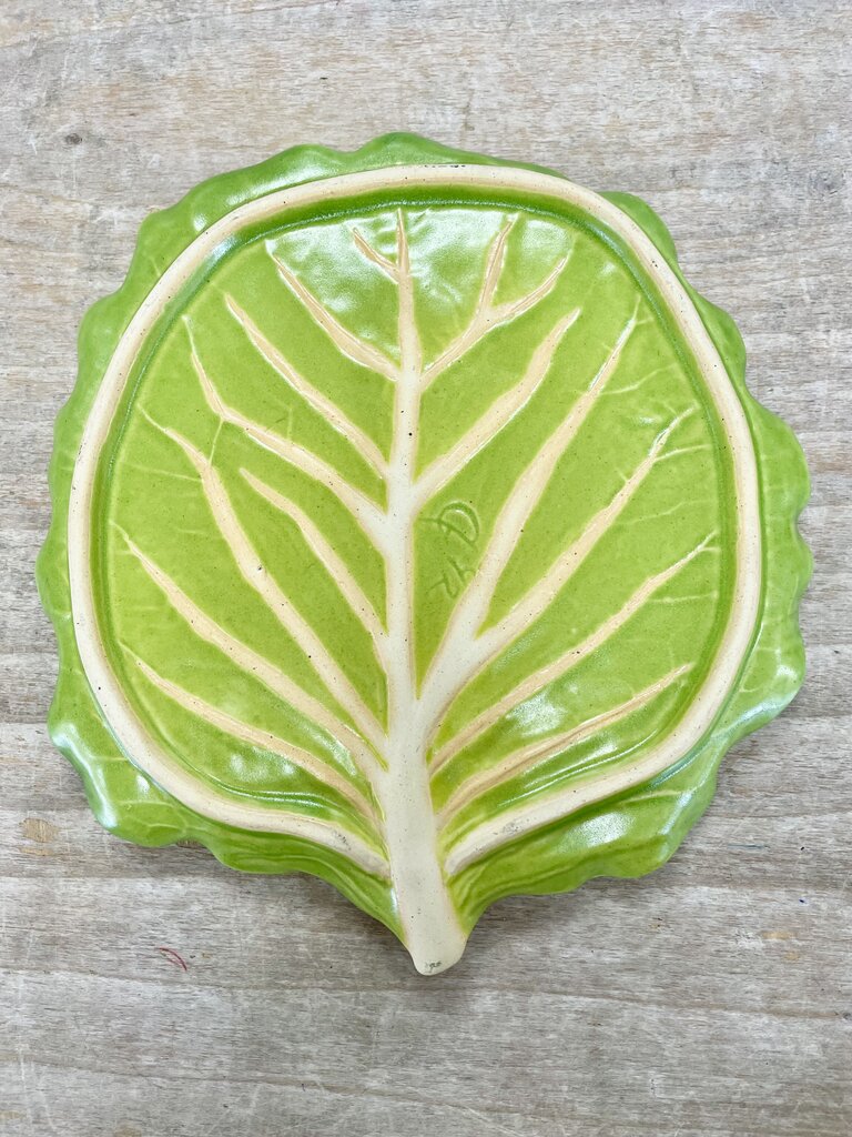 PATRICIA GARRETT CABBAGE LEAF PLATE
