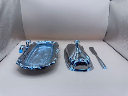 STAINLESS BUTTER DISH