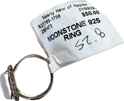 MOONSTONE 925 RING SIZE 8