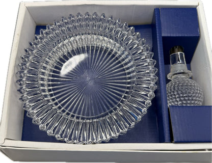 TEE TIME CRYSTAL BOTTLE HOLDER AND STOPPER