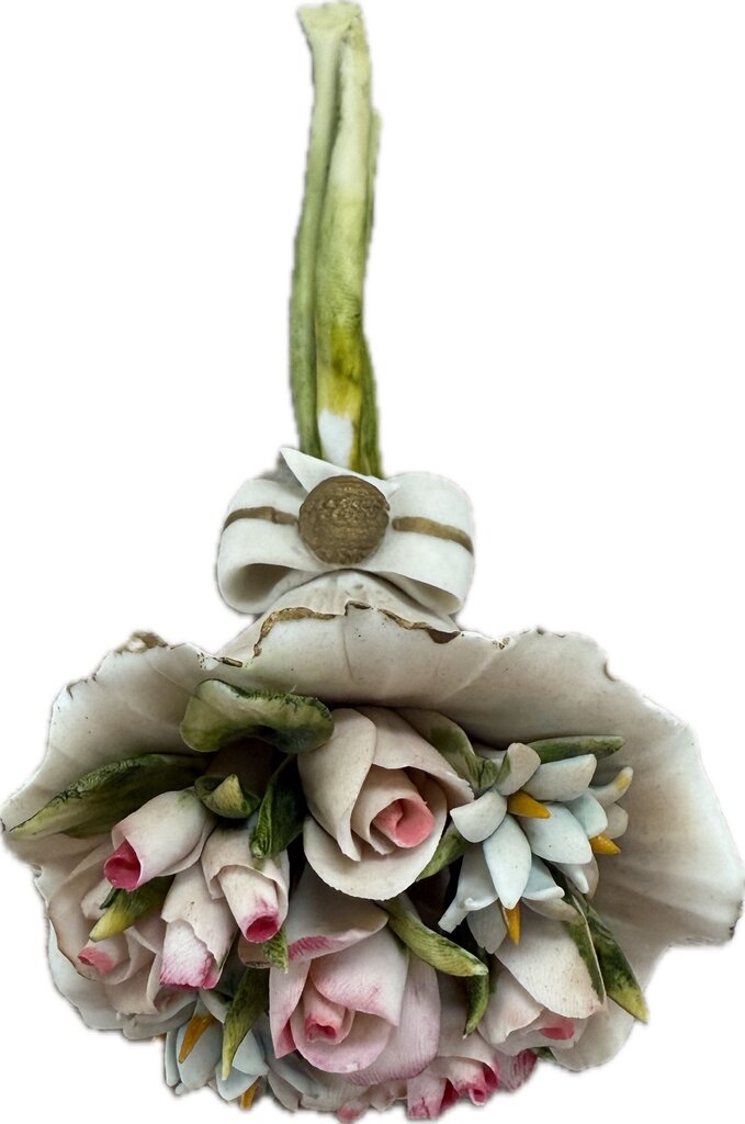 COLLEZIONE GALILEO PORCELAIN FLOWER BOUQUET AS IS