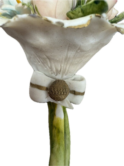 COLLEZIONE GALILEO PORCELAIN FLOWER BOUQUET AS IS