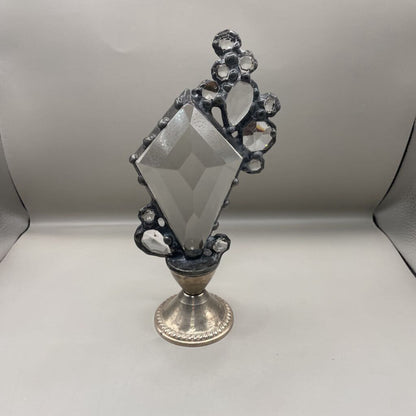 STERLING SILVER BASE CRYSTAL DECOR