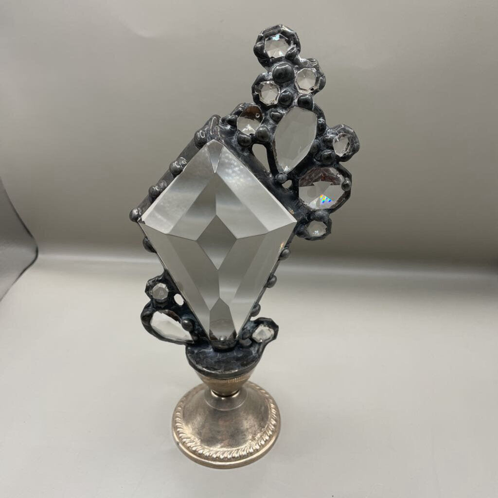 STERLING SILVER BASE CRYSTAL DECOR
