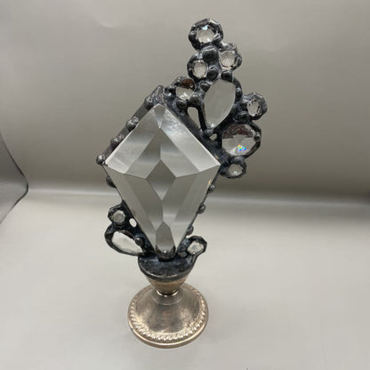 STERLING SILVER BASE CRYSTAL DECOR