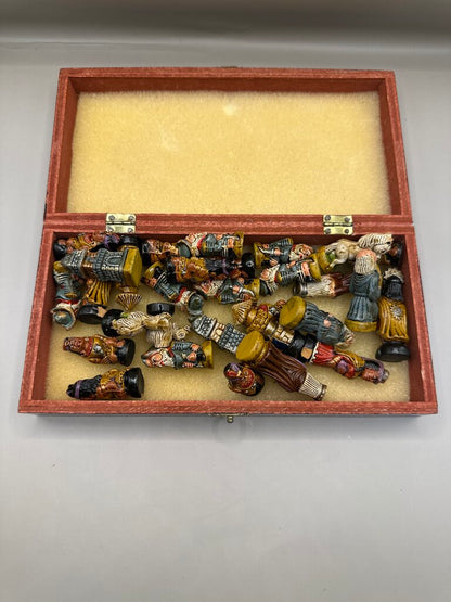 VINTAGE CRUSADER VS NATIVE AMERICAN CHESS GAME