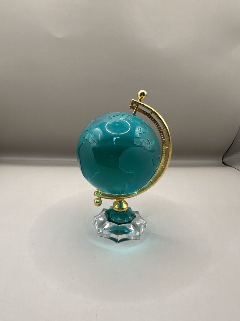 TEAL CRYSTAL GLOBE